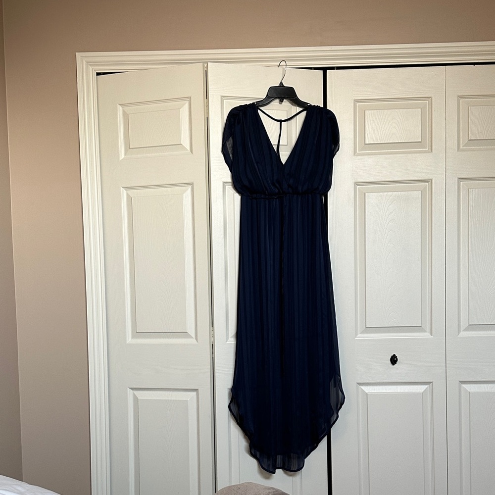 Elegant Navy Blue Women's Dress